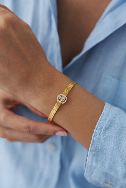 YAVUZ KUYUMCULUK 14 Ayar Altın Trabzon Hasır Baget Bileklik