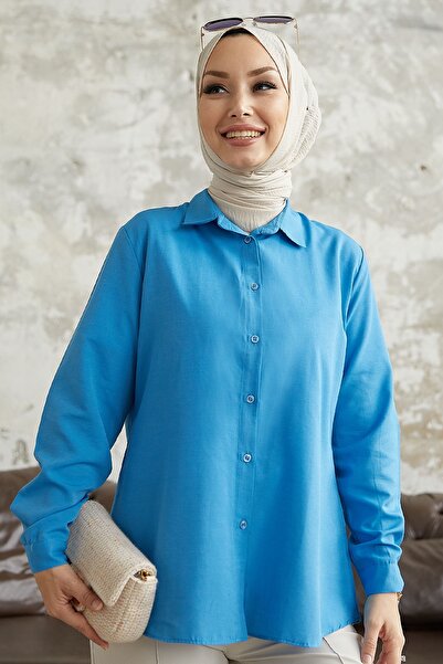 InStyle Nilda Basic Сорочка Blue