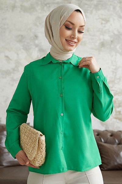 InStyle Πουκάμισο Nilda Basic - Πράσινο
