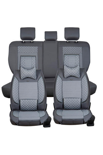 MUHSER GROUP غطاء مقعد سيارة من الجلد متوافق مع Opel Astra J HB Elite مجموعة ...