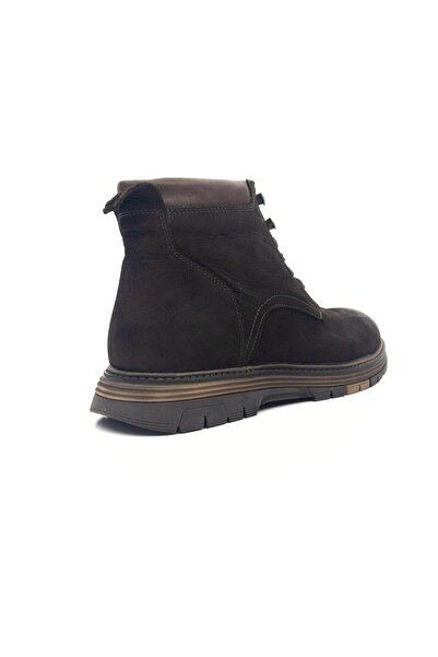 KOMCERO 1233 Erkek Nubuk Deri Fermuarlı Casual Bot