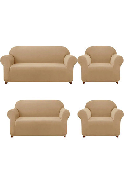 FurkanTicaret Canapea Lycra Bamboo - Husa Elastica pentru Canapea, Model 3+2+1+1