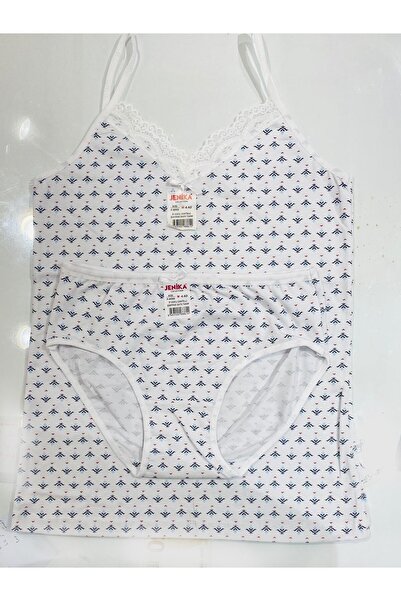 JENİKA Set de 2 pantaloni și chiloți cu curele de frânghie pentru femei