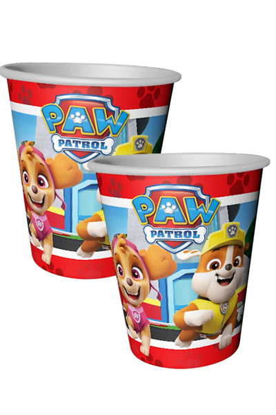 Parti dolabı 8'li Paw Patrol Refresh Karton Bardak, Paw Patrol Parti Bardağı Doğum Günü