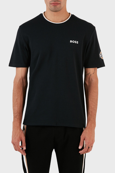 BOSS Logolu Bisiklet Yaka % 100 Pamuk Regular Fit T Shirt Erkek T SHİRT 50496...