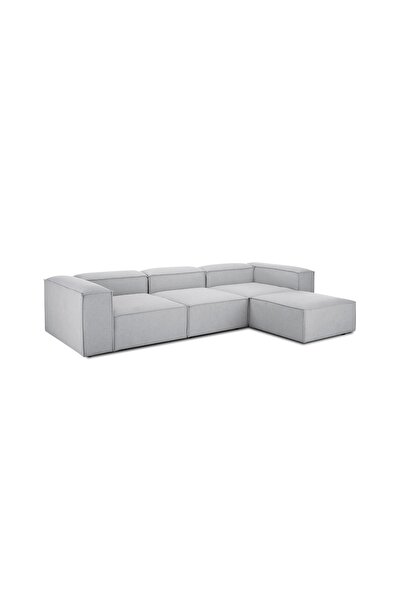 ERİZA Relax Soft Standart 4 Modül Köşe Takımı (gri) Keten Kumaş