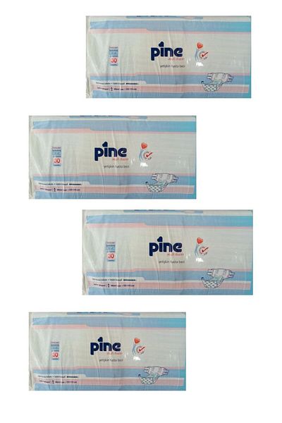 Pine Xl 30 Pack of 4 Pack Patient Diapers with Waistband
