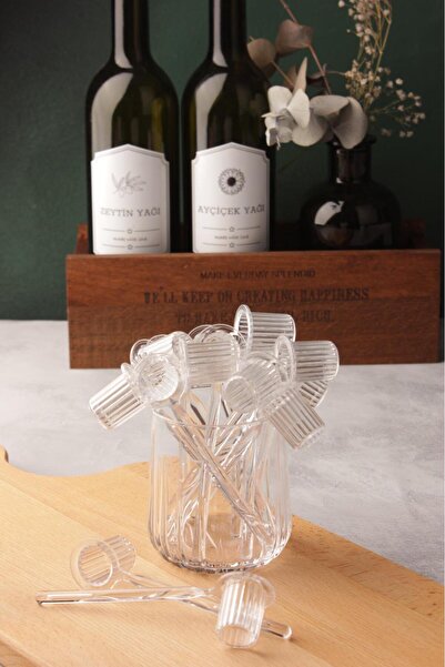 Tinsmith 12 li Mika Origami Şekilli Kristal Kahve Şeker Baharat Reçel Sos Kaşığı