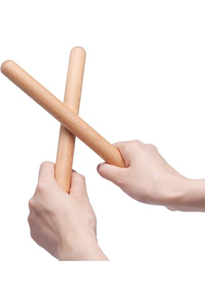 Akıllı Karınca 1 Çift Ahşap Ritim Çubuk Seti (2 Adet) Ritim Çubuğu Ritm Çubuğu