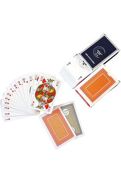 muibazaar Star Red a 30 Artex 1St Dough Bridge Playing Card - 12 Decks (6 Pcs Red, 6 Pcs Blue)