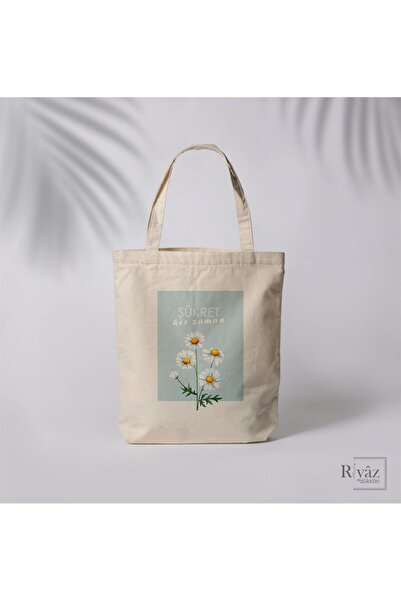 Riyaz Dükkan Thank You - Special Design Cloth Bag, Shoulder and Hand Bag, 35x...