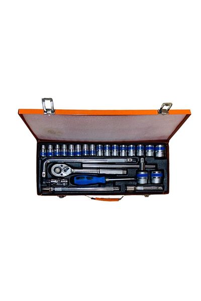 SEDİR 25 Piece Socket Set with Metal Box