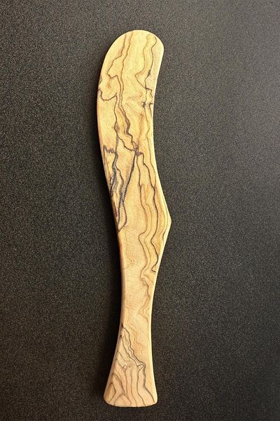 MaisonArt Olive Wood Butter Knife | 1 Handmade Wooden Butter Spreader