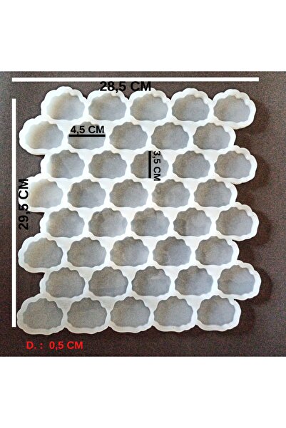 HOBİFLEX EPOKSİ REÇİNE SİLİKON KALIP ÇOKLU BULUT MODELİ MAGNET SİLİKON KALIP ...