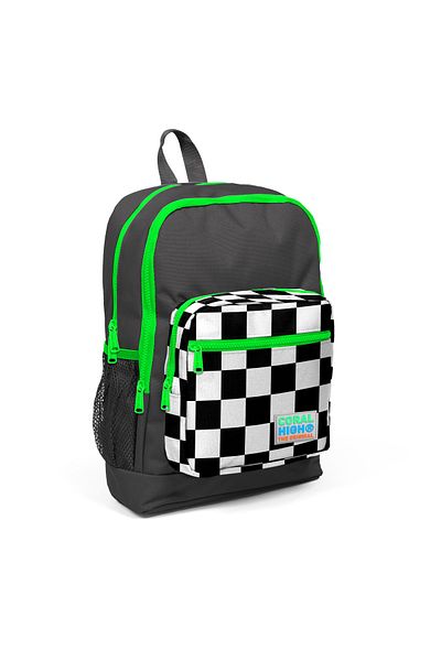 Coral High Rucsac școlar cu patru compartimente pentru copii, gri închis, 23715