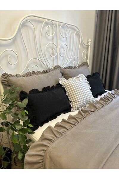 Decamor home Σετ κρεβατιού Frilly Grey Διπλό