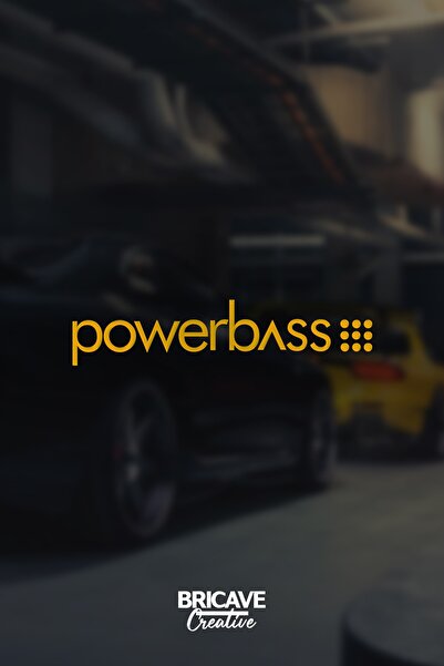 Bricave ملصق ملصق على الزجاج الأمامي للسيارة والدراجة النارية Powerbass JDM م...