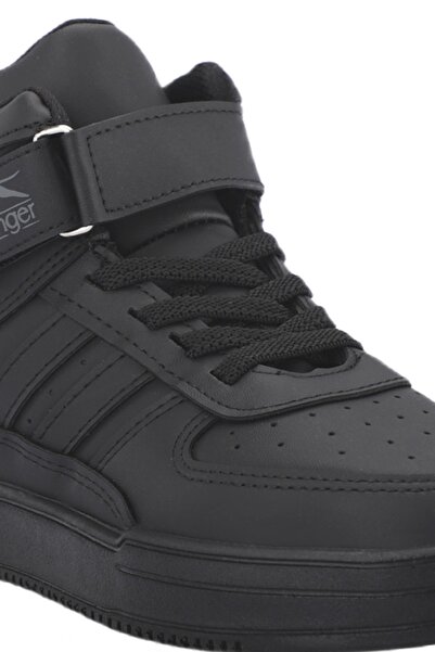 Slazenger NICOLA I Çocuk Cırt Cırtlı Siyah / Siyah Günlük Spor Ayakkabısı