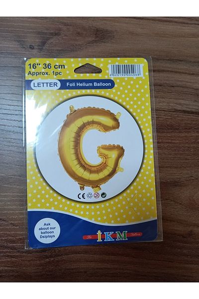 ikm balon Gold g Letter Balloon 36cm