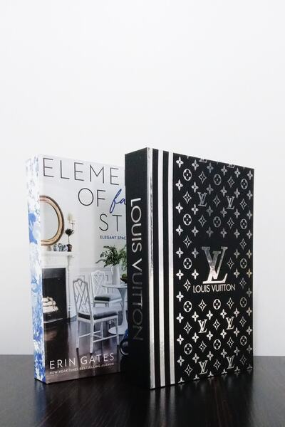 BayCazip عبوة من قطعتين من عناصر المظهر لصندوق الكتب المزخرف باللونين الأزرق ...