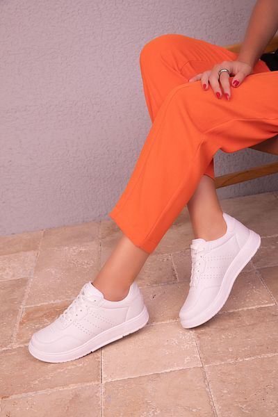 SOHO Women's White Sneakers 18314