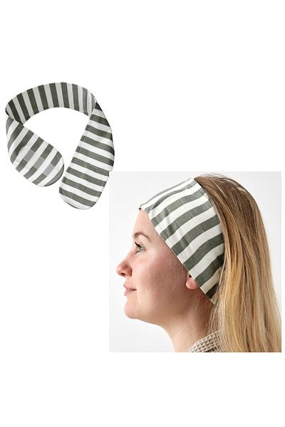 IKEA DOFTDRACENA Spa Series Cotton Jersey Knitted Velcro Headband Athlete's Headband Makeup Headband