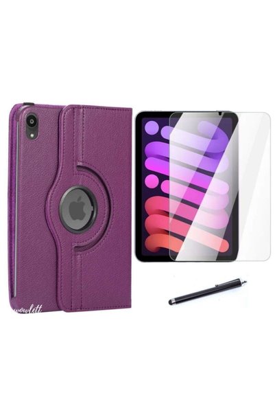 piblue Ipad Mini 7 2024 /mini 6 Dönerli Pu Deri Standlı Tablet Kılıfı Ekran K...