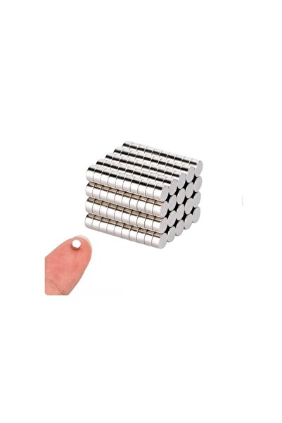 Hdg 100 Adet Yuvarlak Neodyum Mıknatıs Magnet - 5 Mm Çap - 3 Mm Kalınlık