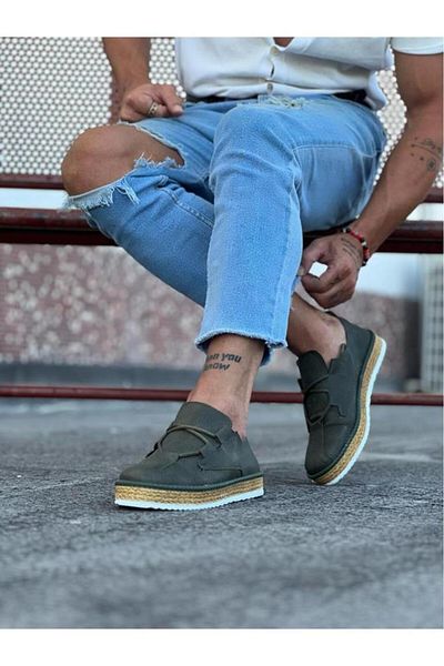 BPM WG015 Pantofi casual pentru bărbați kaki - Design confortabil și elegant