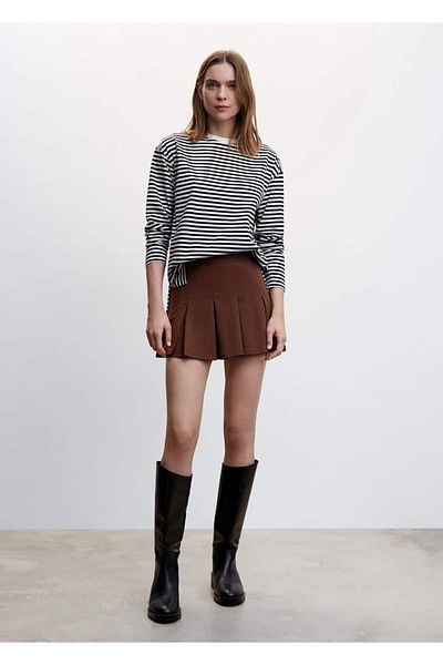 MANGO Woman Large Pleated Skirt