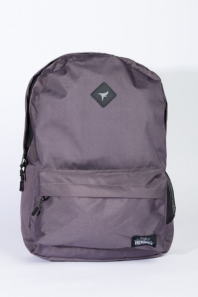 AC&Co / Altınyıldız Classics Grauer Logo-Sport-Schulrucksack mit Laptopfach