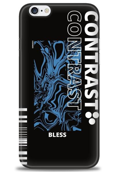 MRCİLETİSİM حافظة متوافقة مع هاتف iPhone 6 Plus مطبوعة بدقة HD - Bless + واقي...
