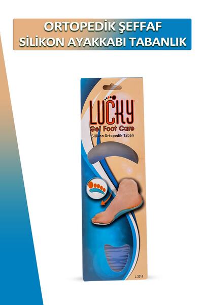 Dopar Bağcık Lucky Ortopedik Şeffaf Silikon Ayakkabı Tabanlık 37-38 Numara Set