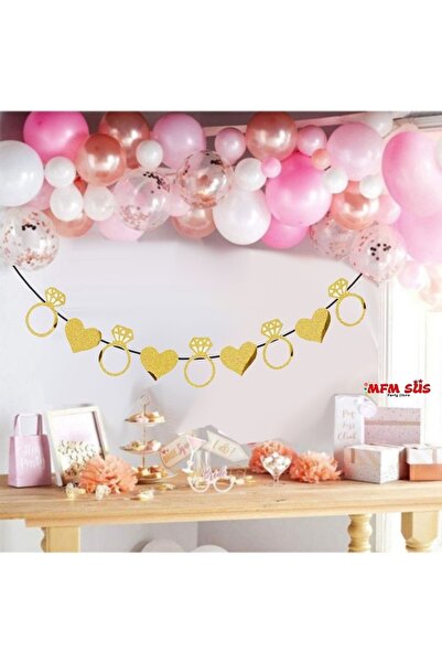 MFM Inel inimă eva mătase șir mireasa promisiune logodna ornament aur