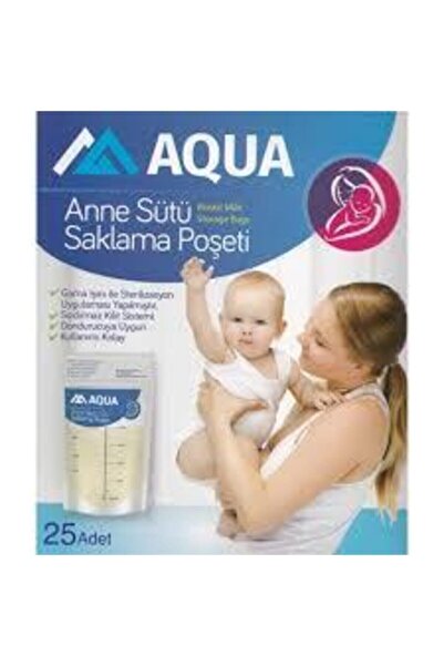 Aqua Anne Sütü Saklama Poşeti 25 Li(100 Adet )4 Paket