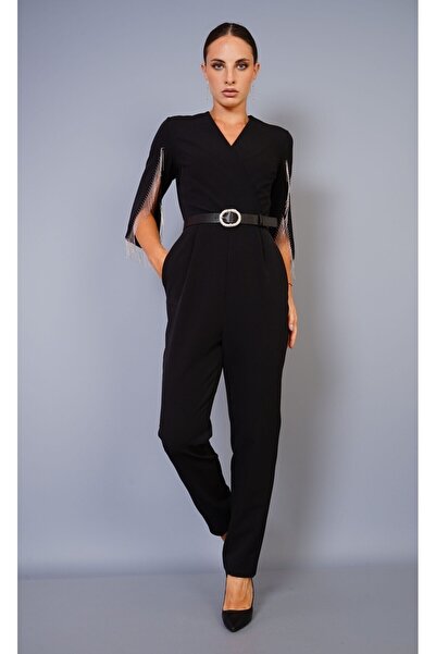 DOJERY ZİNCİR DETAYLI, KEMERLİ TULUM ŞIK VE İDDİALI ÖZEL TASARIM ELBİSE