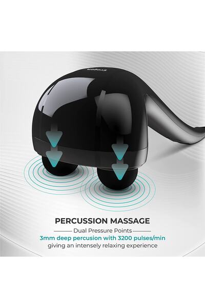 Eragon ERG-752 Percussion Çift Başlıklı Darbeli Derin Etki Vücut Masaj Aleti