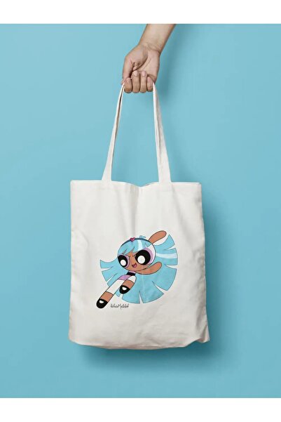 Bikutumutluluk POWERPUFF GIRLS BLİSS BLUE GIFT CLOTH BAG