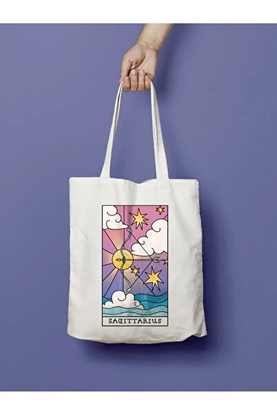 Bikutumutluluk TAROT SAGITARIUS CARD BOW SIGN CLOTH BAG