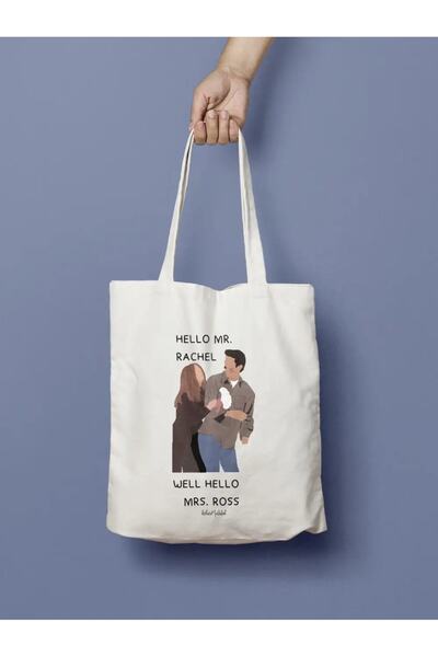 Bikutumutluluk FRİENDS RACHEL VE ROSS BEZ ÇANTA