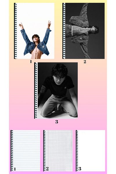 animeandyourworld 3 notebooks A4 large size lined_checked_unlined