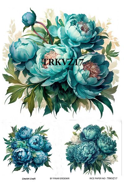 LİNEART LineArt Brass Decopage Paper LA-TRKVZ17