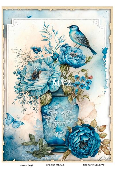 LİNEART LineArt Brass Decopage Paper LA-MV2