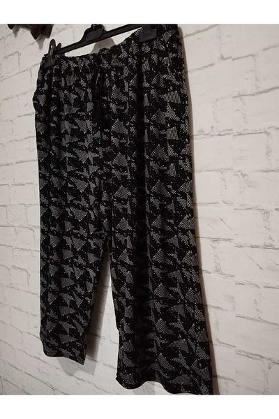 anne moda ankara Comfortable cut, fashionable print, full summer, viscose cotton high waist, 2 pockets half capris
