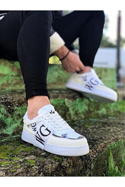 BPM حذاء كاجوال للرجال باللون الأبيض من Wagoon WG202