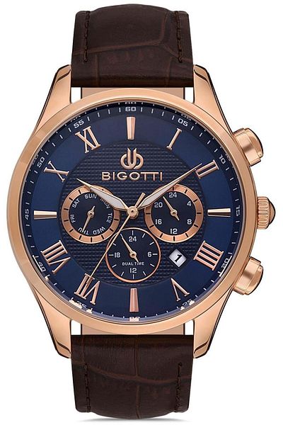 Bigotti BIGOTTY DUAL TIME (IN SECOND SPECIFIC WATCH DIAL) STYLISH ACTIVE INDICATORS QUALITY MEN'S WRISTWATCH
