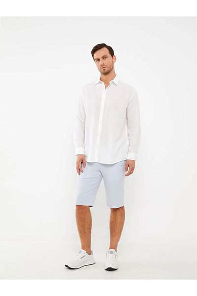 LC Waikiki Pantaloni scurți pentru bărbați, LCWAIKIKI, cu ajustare standard, amestecate de in