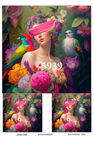 LİNEART LineArt Pirinç Dekopaj Kağıdı LA-5939