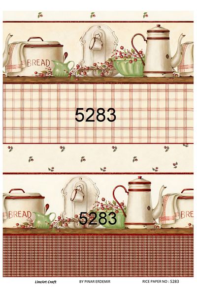 LİNEART LineArt Brass Decopage Paper LA-5283