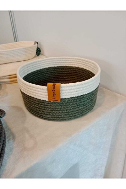 Renkli Yuvarlak Düzenleyici Sepet (Çapı:22cm Yükseklik:11cm)